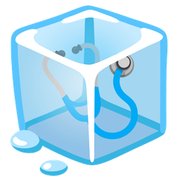 stethoscope and ice