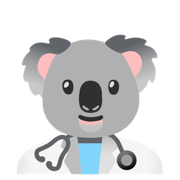 stethoscope and koala