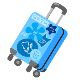 stethoscope and luggage