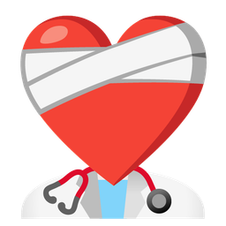 stethoscope and mending heart