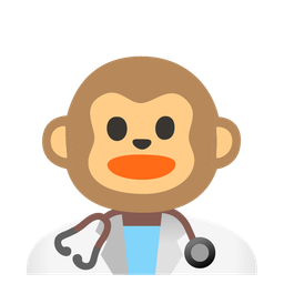 stethoscope and monkey face
