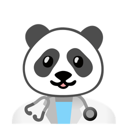 stethoscope and panda