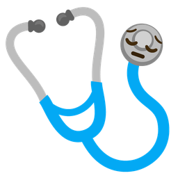 stethoscope and pensive face