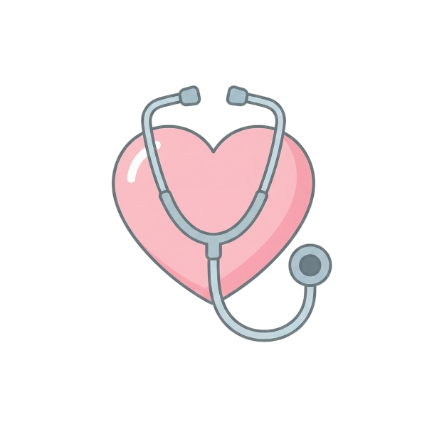Stethoscope and Pink heart