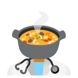 stethoscope and pot of food