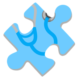stethoscope and puzzle piece