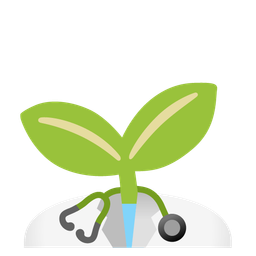 stethoscope and seedling