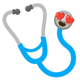 Stethoscope and Smiling face with heart-eyes