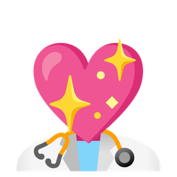 stethoscope and sparkling heart
