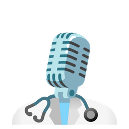 stethoscope and studio microphone