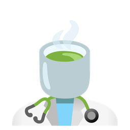 stethoscope and teacup without handle