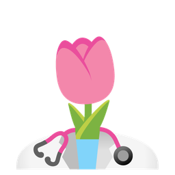 stethoscope and tulip