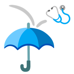 stethoscope and umbrella