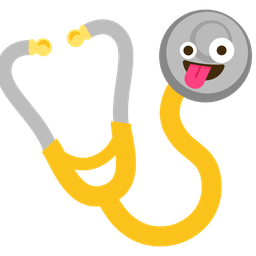 Stethoscope and Zany face