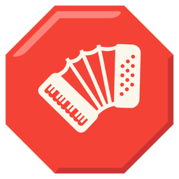 stop sign and accordion