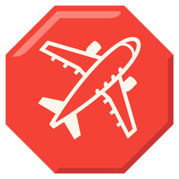 stop sign and airplane