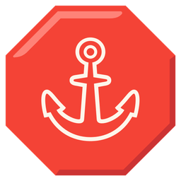 stop sign and anchor