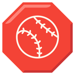stop sign and baseball