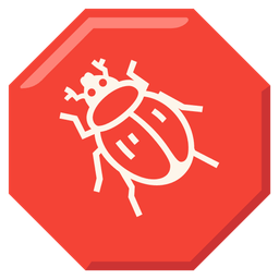 stop sign and beetle