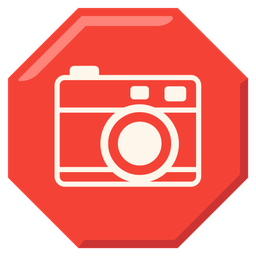 stop sign and camera