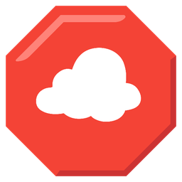 stop sign and cloud
