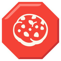 stop sign and cookie