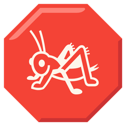 stop sign and cricket