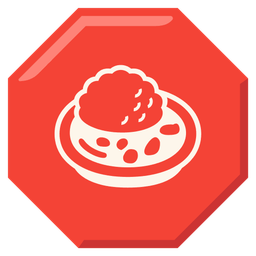 stop sign and curry rice