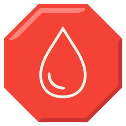 stop sign and droplet