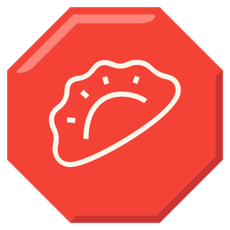 stop sign and dumpling