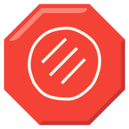 stop sign and flatbread