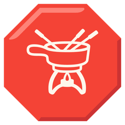 stop sign and fondue