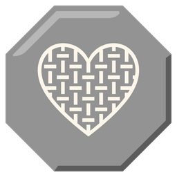 stop sign and grey heart