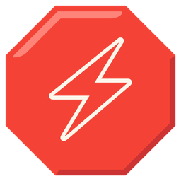 stop sign and high voltage