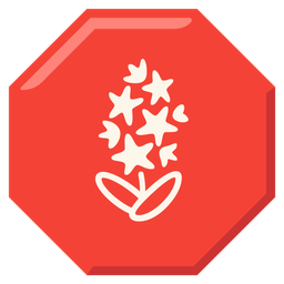 stop sign and hyacinth