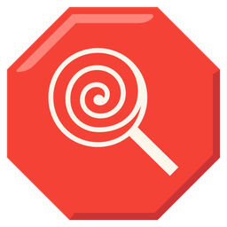 stop sign and lollipop