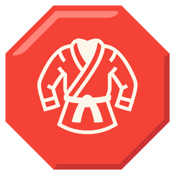 stop sign and martial arts uniform