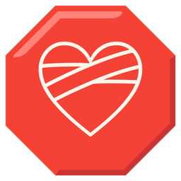 stop sign and mending heart