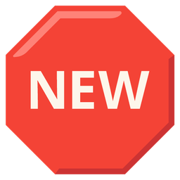 stop sign and NEW button