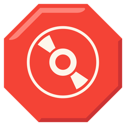 stop sign and optical disk