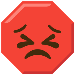 stop sign and persevering face