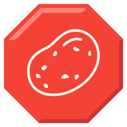 stop sign and potato