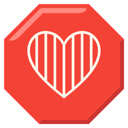 stop sign and red heart