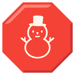 stop sign and snowman without snow