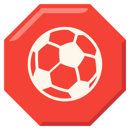 stop sign and soccer ball