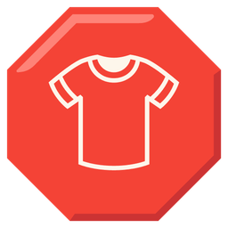 stop sign and t-shirt