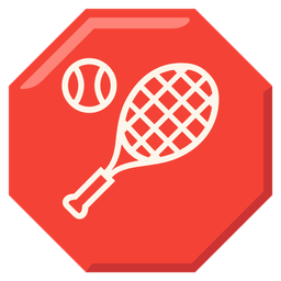 stop sign and tennis