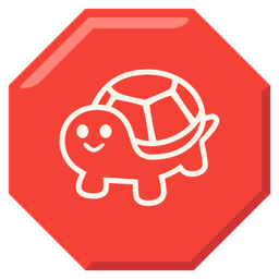 stop sign and turtle