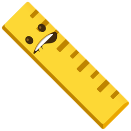 straight ruler and biting lip