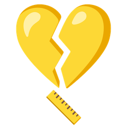 straight ruler and broken heart